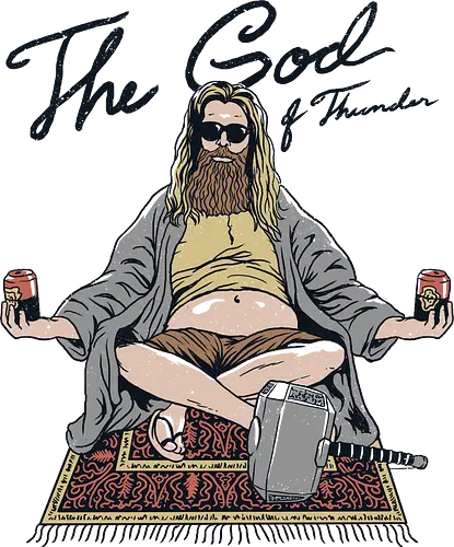 Thor Lebowski - comic, film, god of thunder, thor, movie, fun, mashup, big, mjölnir